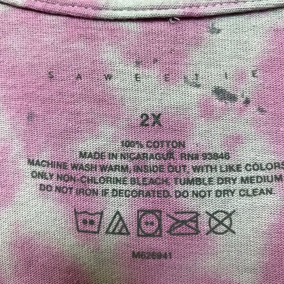Saweetie Icy Wifey High Maintenance Oversized Rap Tie Dye 2X - Picture 4 of 8